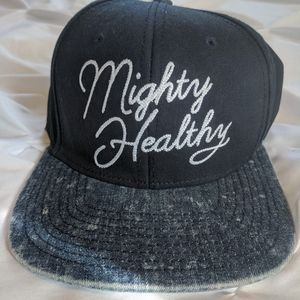 Mighty Healthy Vintage Snapback Hat - Script